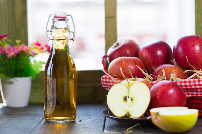 Apple cider vinegar in veins