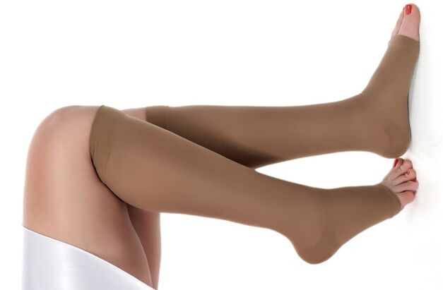 Varicose compression stockings